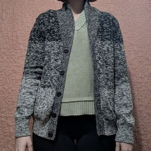 Express Black and Gray Women's Cardigan